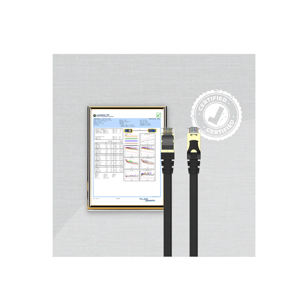 كابل إيثرنت مسطح من Unitek Cat 7 SSTP RJ45 بطول 3 أمتار C1897BK-3M كابل إيثرنت مسطح من Unitek Cat 7 SSTP RJ45 بطول 3 أمتار C1897BK-3M